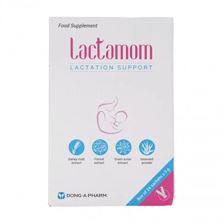 Cốm lợi sữa Lactamom (Hộp 24 gói x 3g)