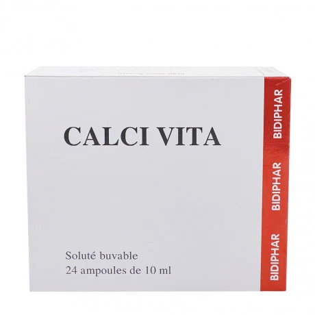 Dung dịch uống Calci Vita 10ml bổ sung calci và D3 (24 ống x 5ml)