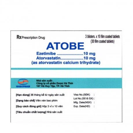 Atobe 10mg/10mg (3vi x 10vien)