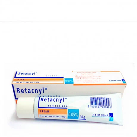 Thuốc dùng ngoài Retacnyl Tretinoin 0.05% điều trị tại chỗ mụn trứng cá (tuýp 30g)