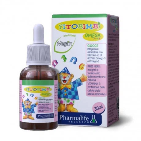 Siro Fitobimbi Omega Junior Gocce Pharmalife bổ sung Omega-3, Omega-6 (Chai 30ml)