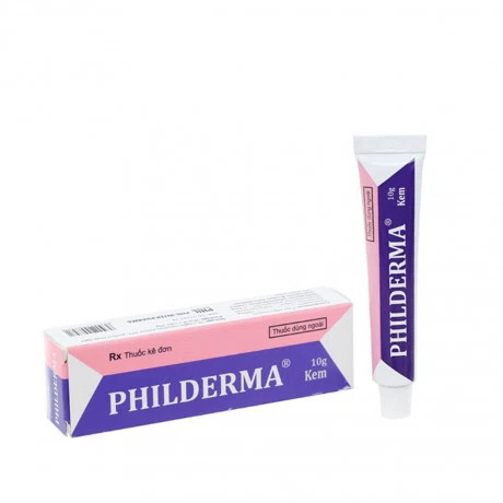 Kem bôi ngoài da Philderma điều trị nấm da, viêm da, chàm, hăm da (tuýp 10g)