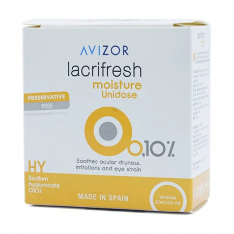 Lacrifresh Moisture Unidose 0.10%(H/20ongx0.4ml) Avizor (20ong)
