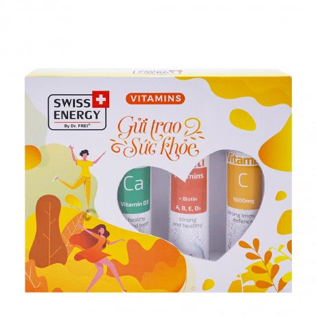 Bộ ba viên sủi hỗ trợ sức khỏe Swiss Energy