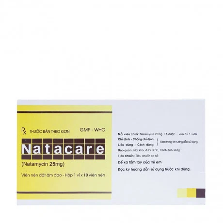 Natacare (Hộp 1 vỉ x 10 viên)