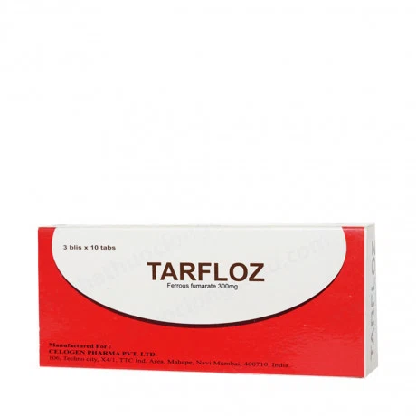 Viên nén Tarfloz 300mg bổ sung sắt, bổ máu (3 vỉ x 10 viên)