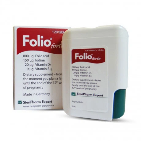 Viên uống Folio cung cấp Vitamin và dinh dưỡng cho phụ nữ mang thai từ tuần 13 trở lên (120 viên)