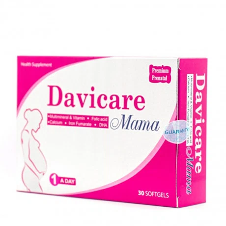 Davicare Mama Bo Sung DHA, EPA, Vitamin Va Khoang Chat Ba Bau (Hop 30 Vien)