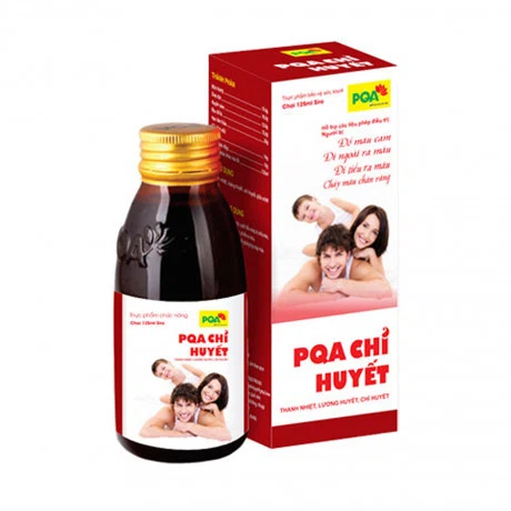 Siro PQA CHỈ HUYẾT hỗ trợ điều trị đổ máu cam, đi ngoài ra máu, đi tiểu ra máu (Lọ 125ml)