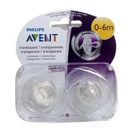 Philips Avent Ty Ngam Trong Suot Cho Be Tu 0-6 Thang Tuoi (Vi Doi)