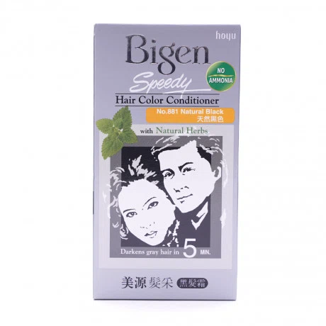 Thuốc nhuộm tóc Bigen Speedy Hair Color Conditioner (E) 881 - màu đen tự nhiên (80g)