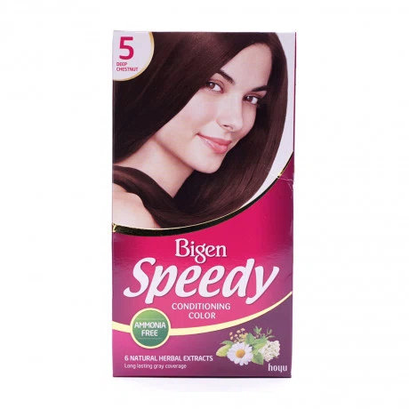 Bigen Kem Nhuom Toc Speedy Conditioning Color 5- Nau Hat De Dam