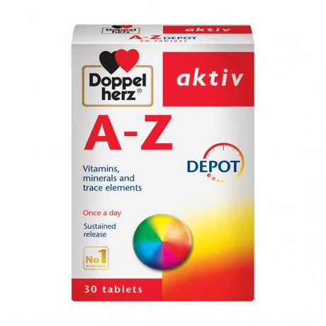 Viên uống vitamin và khoáng chất Doppelherz aktiv A-Z Depot (Hộp 30 viên)