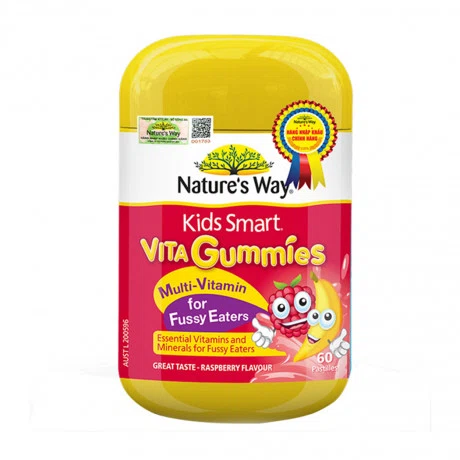 Nature's Way Kids Smart Vita Gummies MultiVitamin - Vitamin for Fussy Eaters (60 vien)