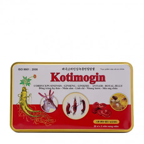 Viên uống tăng cường sức khỏe Kotimogin (Hộp 20 vỉ x 3 viên)