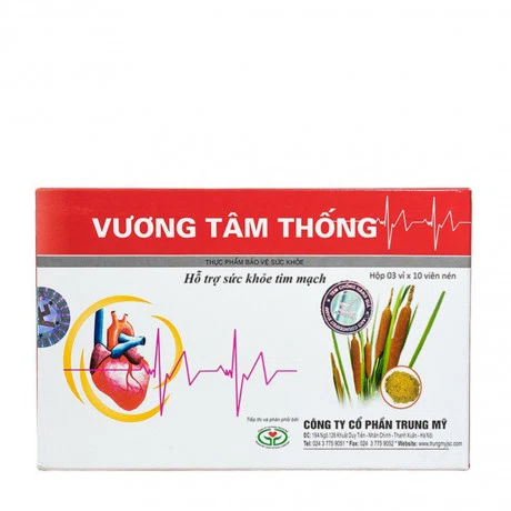 Hong Bang Vuong Tam Thong Ho Tro Benh Dau Tim (Hop 30 V)