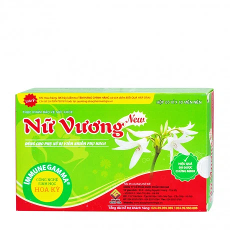 Nu Vuong Vien Uong Ho Tro Dieu Tri Cac Benh Phu Khoa Nu Hop/30 Vien