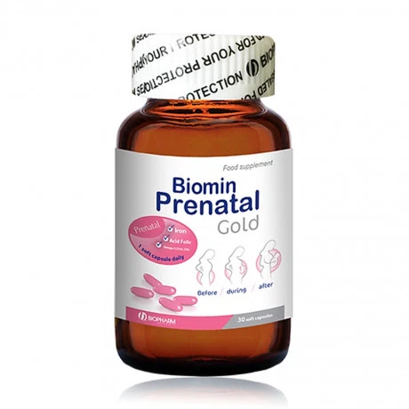 Biomin Prenatal Gold Cung Cap Vitamin Phu Nu Mang Thai (Hop 30v)