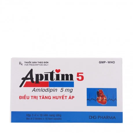 Apitim Caps 5mg (3vi x 10vien)