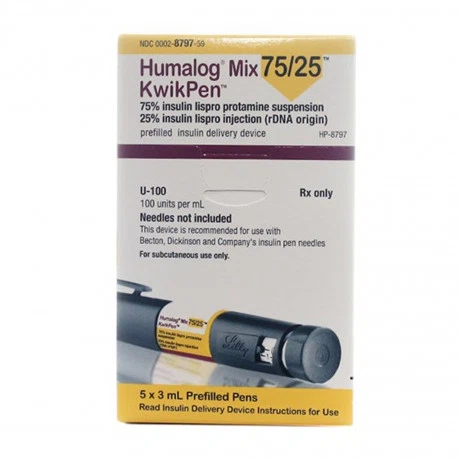 Humalog 75/25 kwipen 100mg (Hop 5 but x 3ml) Inj