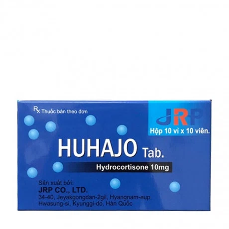 Viên nén Huhajo 10mg  điều trị suy vỏ thượng thận (10 vỉ x 10 viên)