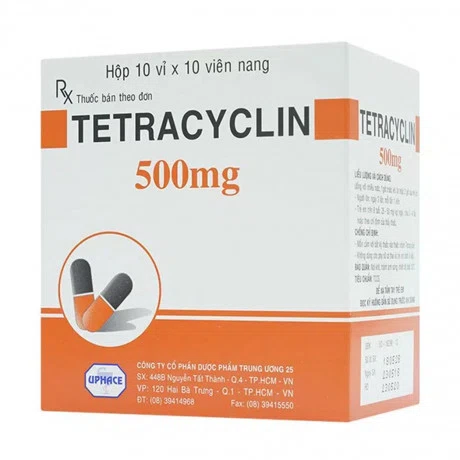 TETRACYCLIN 500MG (Hộp 10 vỉ x10 viên)