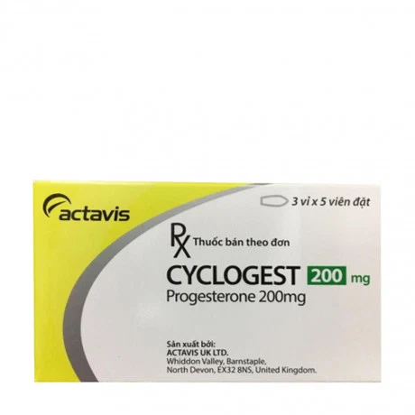 CYCLOGEST PESSARY 200MG (3vi x 5vien)