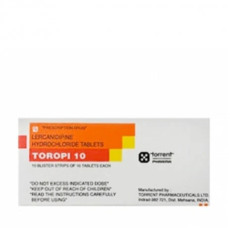 Viên nén bao phim Toropi F.C 10mg điều trị tăng huyết áp (10 vỉ x 10 viên)