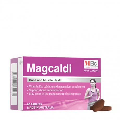Bổ sung canxi, magie, vitamin D3 Magcaldi (hộp 60 viên)