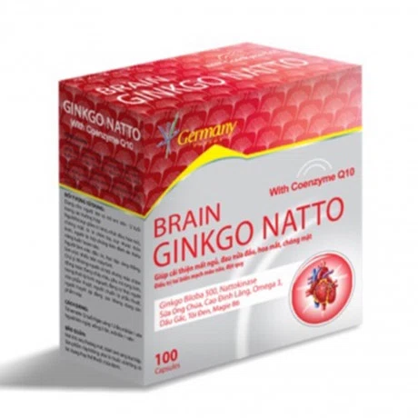 BRAIN GINKGO NATTO Hoat Huyet Duong Nao ( Hop 100v)