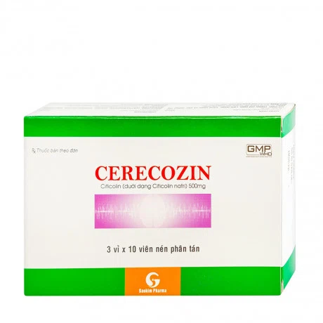 Cerecozin 500mg (Hộp 3 vỉ x 10 viên)