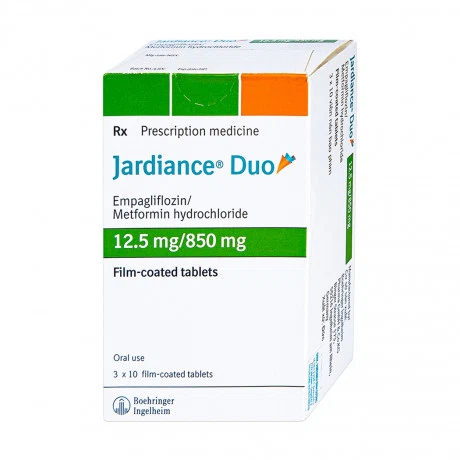Jardiance Duo 12.5mg/850mg (3 vi x 10 vien)