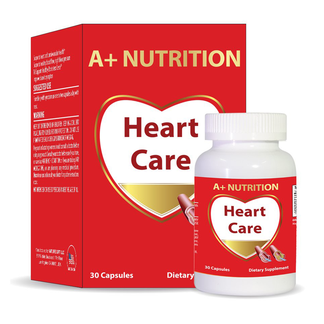 Thực phẩm bảo vệ sức khỏe giúp giảm mỡ máu A+ Nutrition Heart Care (Hộp 30 viên)