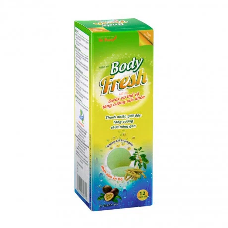 Body Fresh Thanh Nhiet Giai Doc (Tuyp 12 vien)