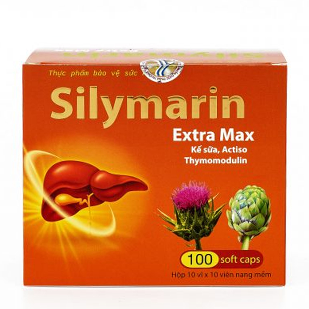 Viên nang Silymarin B-Complex Extra hỗ trợ giải độc gan, tăng cường chức năng gan (10 vỉ x 10 viên)