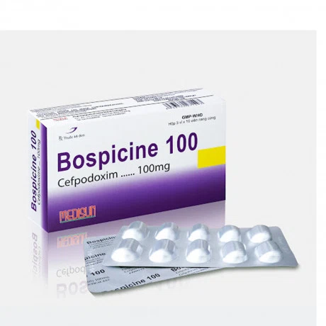 Viên nang cứng Bospicine 200mg điều trị nhiễm khuẩn (3 vỉ x 10 viên)