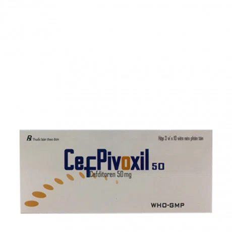 Cefpivoxil 50mg (Hộp 3 vỉ x 10 viên)