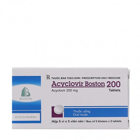 Acyclovir 200mg Boston ( 5vi x 5vien)