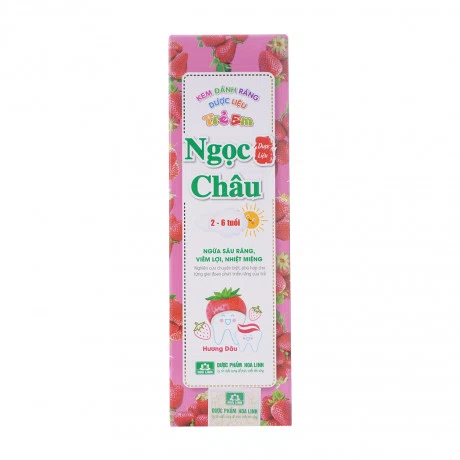 Kem đánh răng dược liệu Ngọc Châu Trẻ Em cho trẻ 2-6 tuổi (50g)