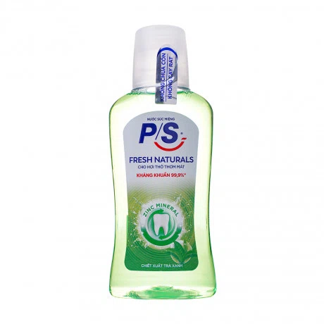 Nước súc miệng trà xanh P/S Mouthwash Fresh Naturals (300ml)