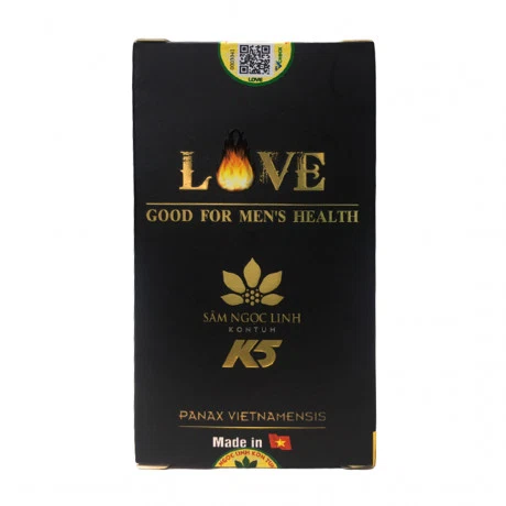 Sam Ngoc Linh K5 LOVE Good For Men Health Ho Tro Sinh Ly Nam ( Hộp 30 viên)