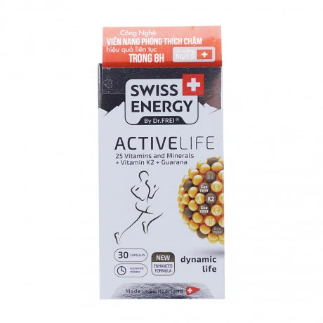 Swiss Energy Active Life B.Sung Vitamin & K.Chat ( Hộp 30 viên)