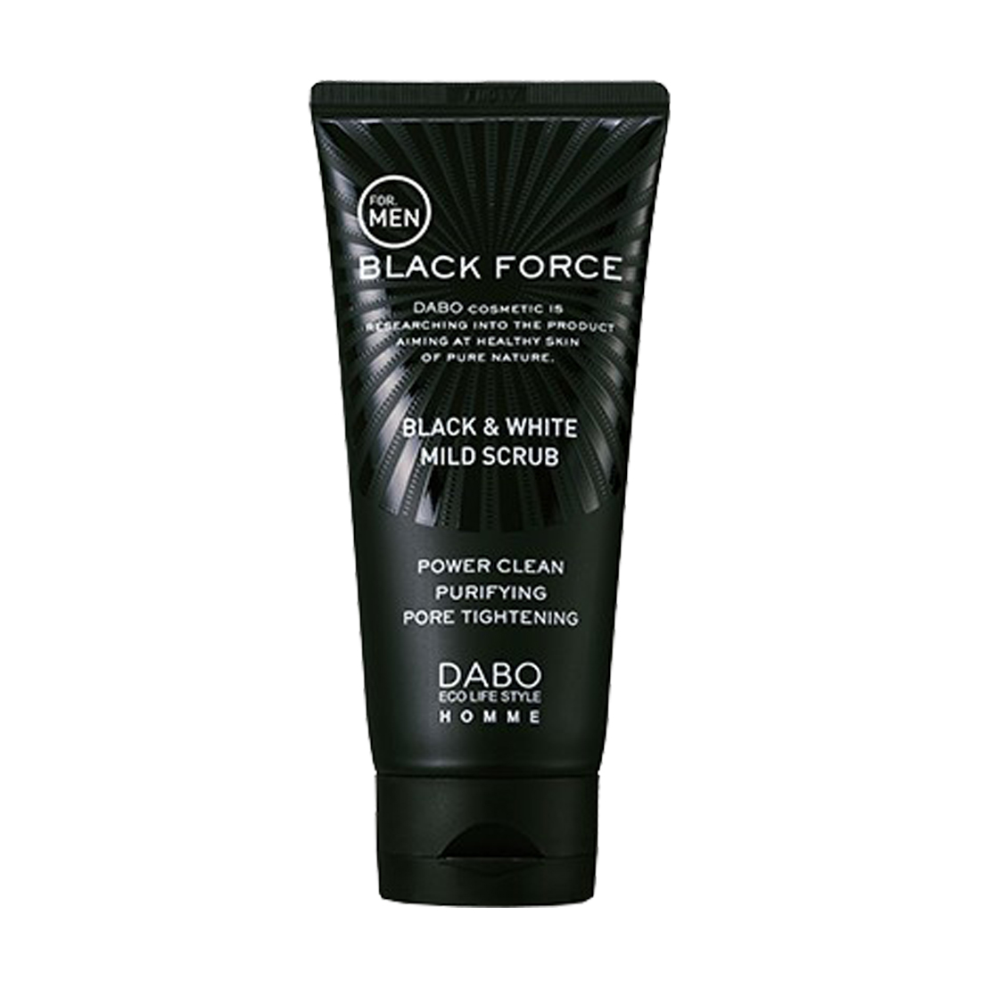 Sữa rửa mặt sáng da dành cho nam Dabo Homme Black Force Foam Cleanser (120ml)