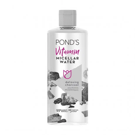 Nước tẩy trang Pond's Vitamin Micellar Water D-Toxx Charcoal (Chai 400ml)