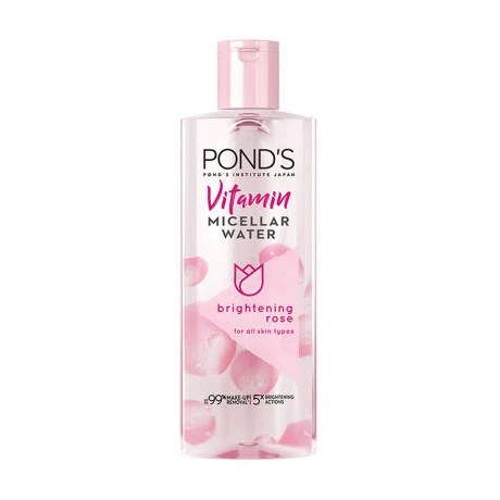 Nước tẩy trang Pond's Vitamin Micellar Water Brightening Rose (Chai 400ml)