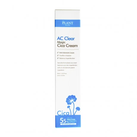 Kem hỗ trợ nuôi dưỡng và bảo vệ da THE PLANT BASE AC CLEAR Magic Cica Cream (Tuýp 60ml)