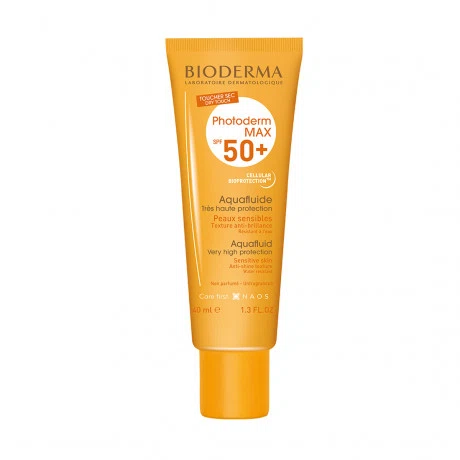 Kem chống nắng BIODERMA Photoderm Max Aquafluide SPF50+ không gây nhờn rít trên da (Tuýp 40ml)
