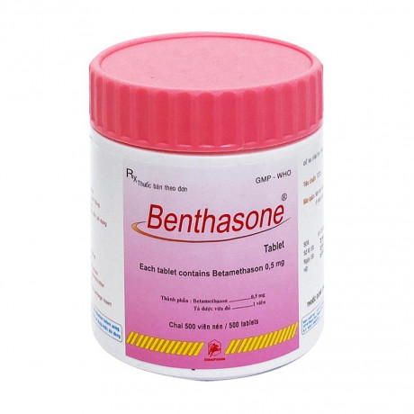 Viên nén Bethason 0.5mg điều trị viêm thấp khớp, hen suyễn, lupus ban đỏ hệ thống (chai 500 viên)