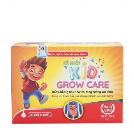 Thực phẩm bảo vệ sức khỏe Kid Grow Care (Hộp 20 gói x 10ml)