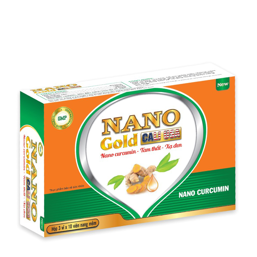 Cao xạ đen hỗ trợ bảo vệ dạ dày Tam Thất Cali USA Nano Gold (Hộp 3 vỉ x 10 viên)